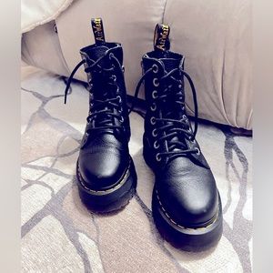 1460 PASCAL MAX LEATHER PLATFORM BOOTS